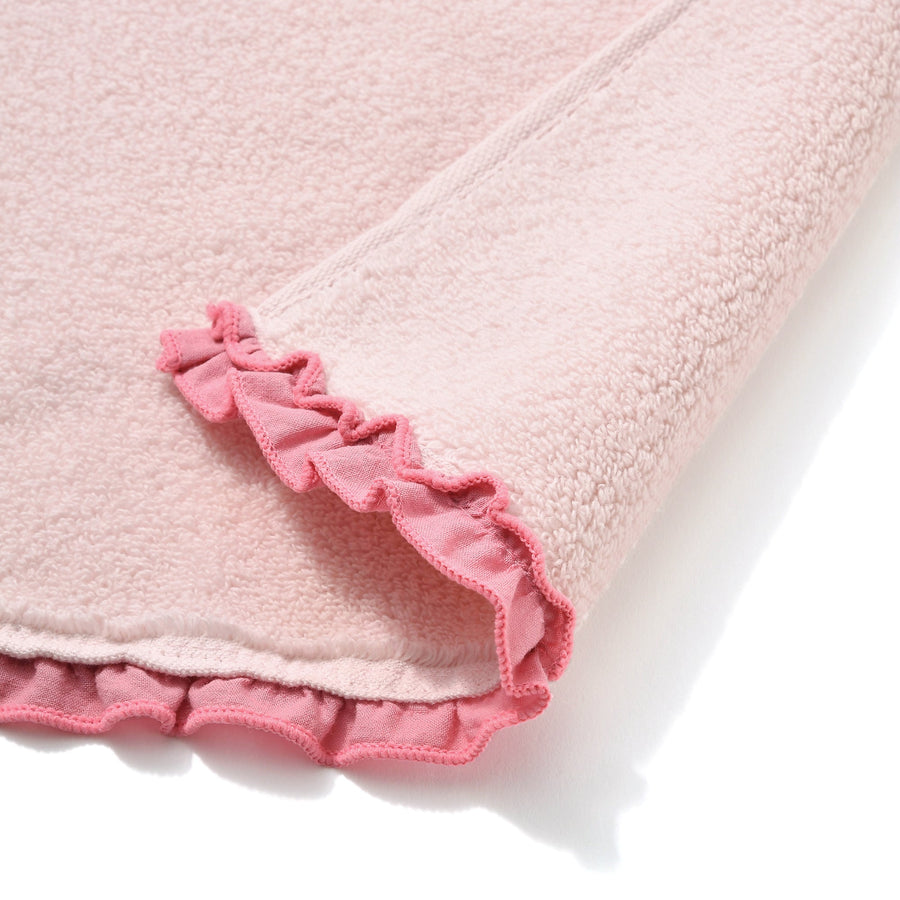 Fluffy towel set Face towel Pink