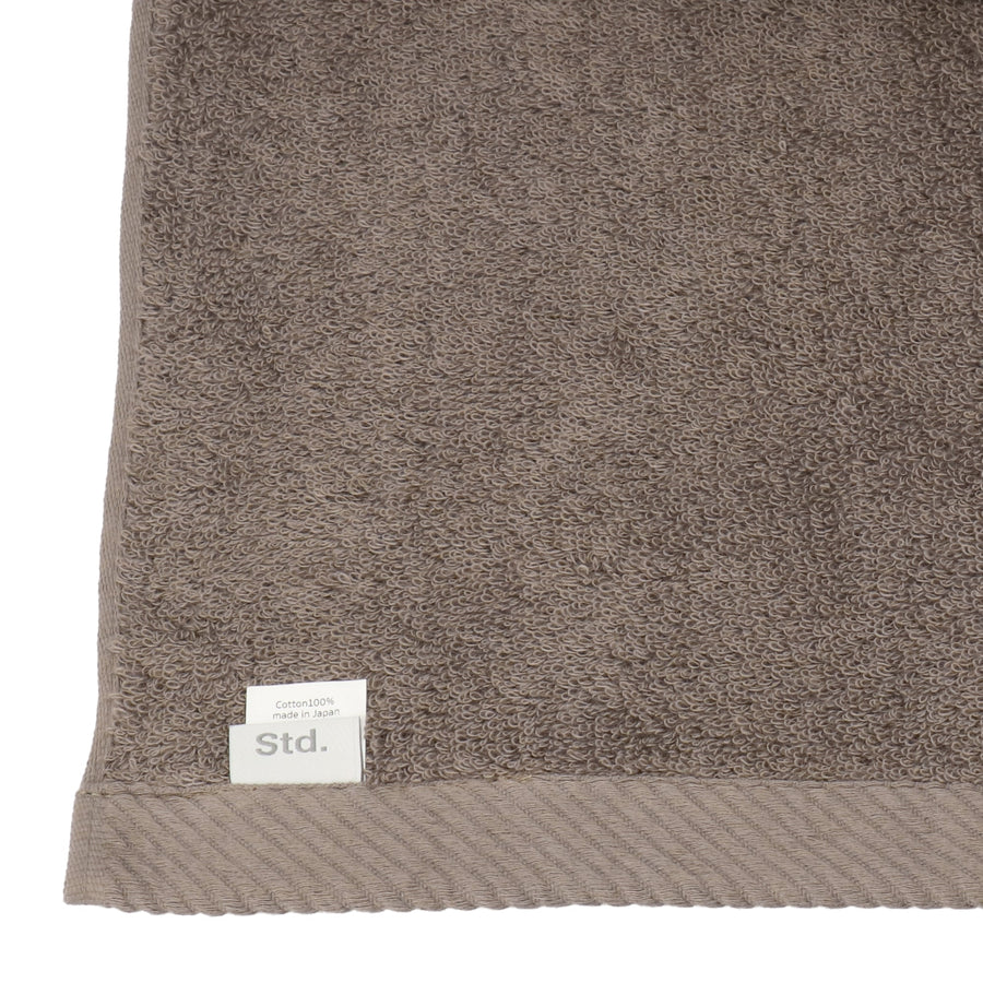 Standard bath towel, dark brown