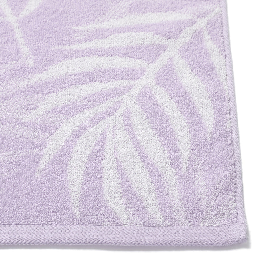 Vale Set Face Towel Palm Tree Purple