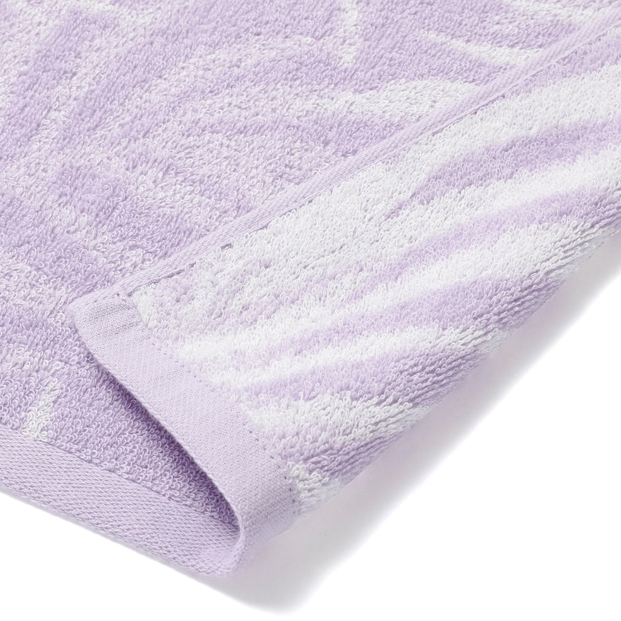 Vale Set Face Towel Palm Tree Purple