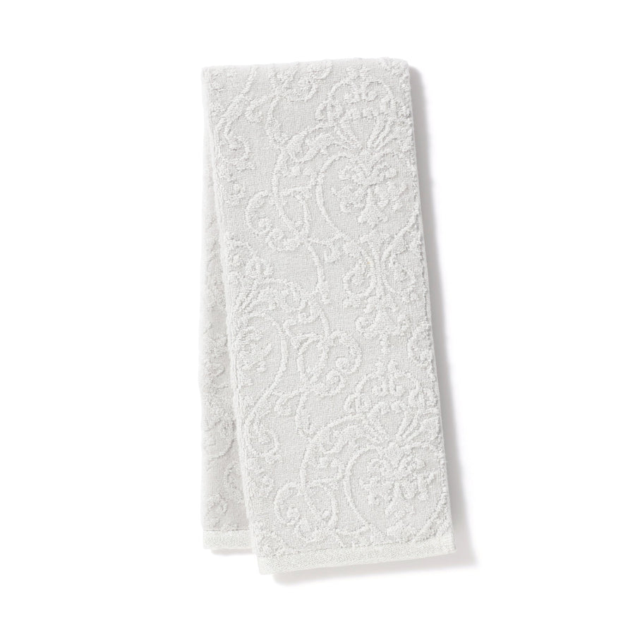 Antibacterial and Deodorizing Ornament Face Towel, Gray