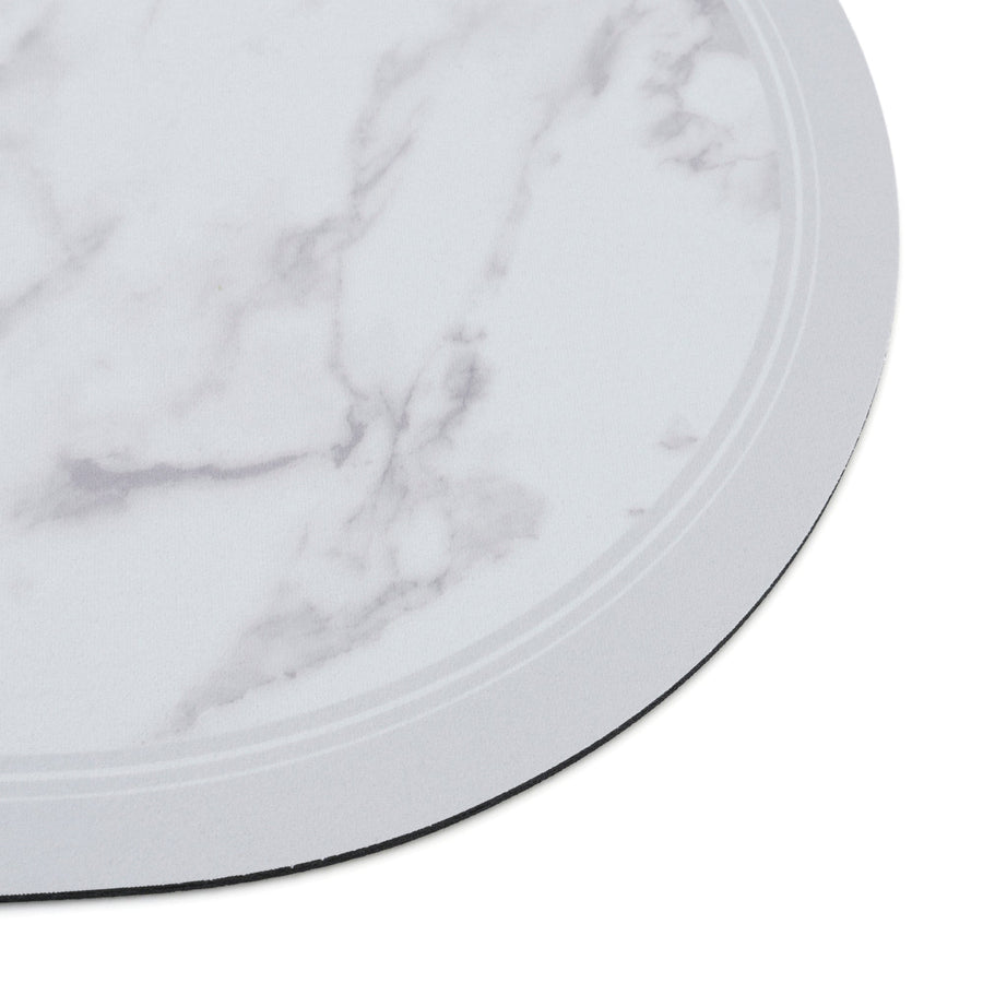 Diatomaceous Earth Soft Bath Mat, Oval, Marble, Grey