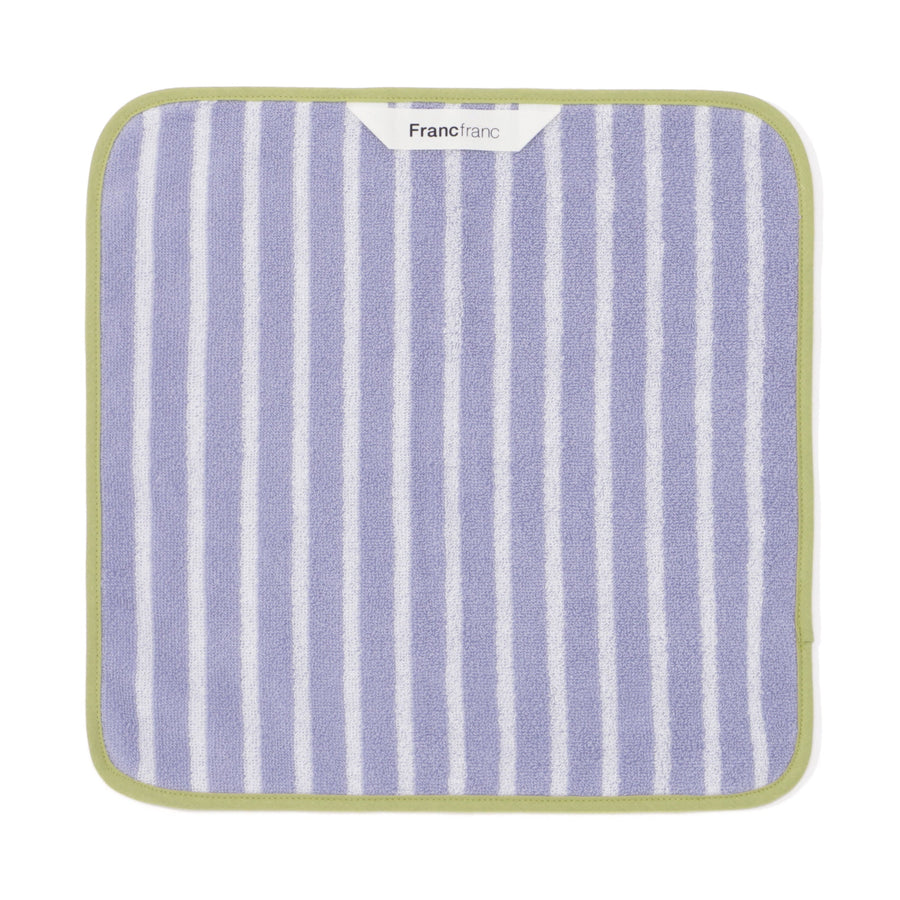 Antibacterial and Deodorizing Striped Wash Towel Purple