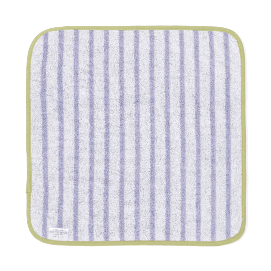 Antibacterial and Deodorizing Striped Wash Towel Purple