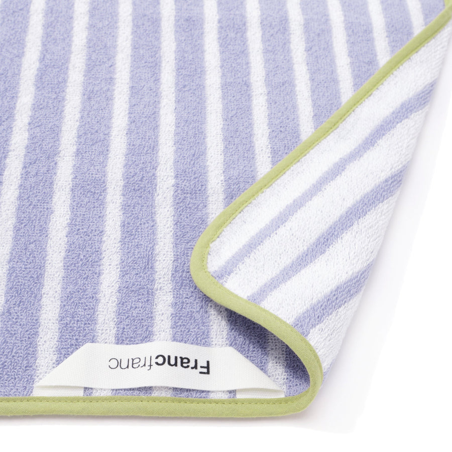 Antibacterial and Deodorizing Striped Wash Towel Purple