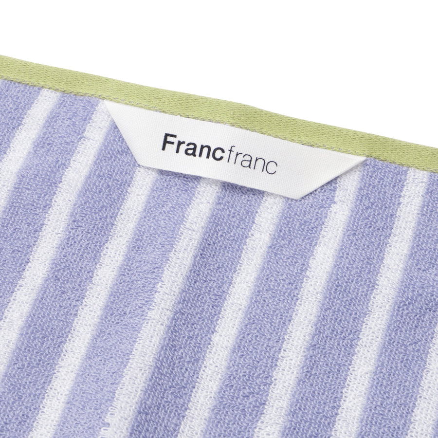 Antibacterial and Deodorizing Striped Wash Towel Purple