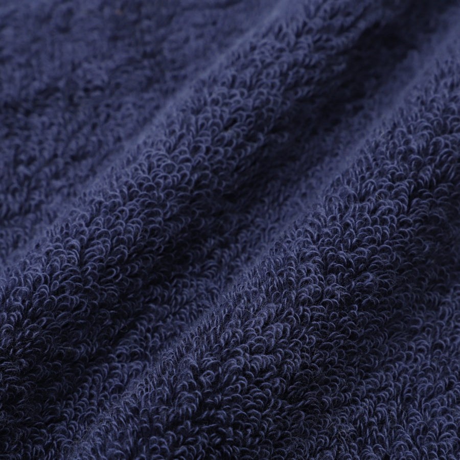 Antibacterial and Deodorizing Embroidered Face Towel, Navy