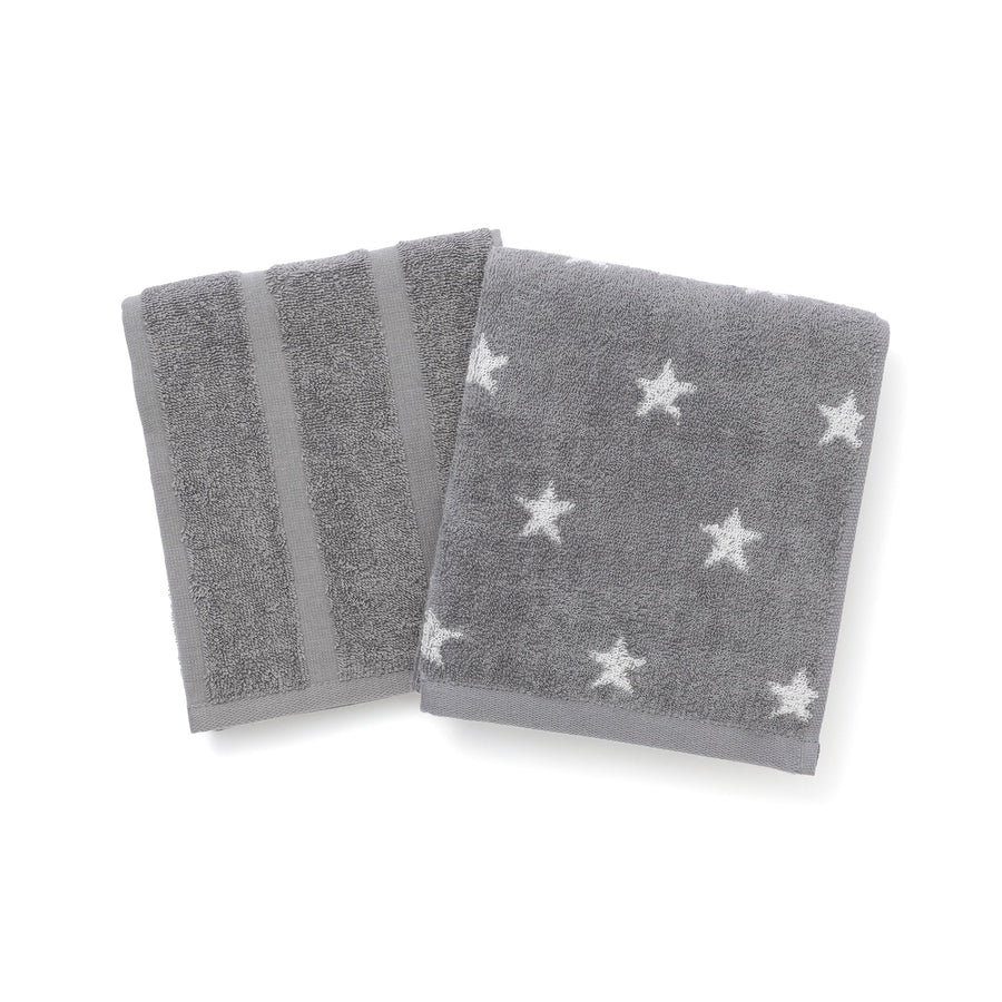 ヴァレ セットフェイスタオル スター グレー【2024夏モデル】