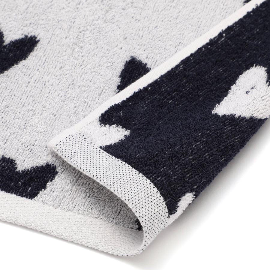 ヴァレ セットフェイスタオル ハート ホワイト【2024夏モデル】