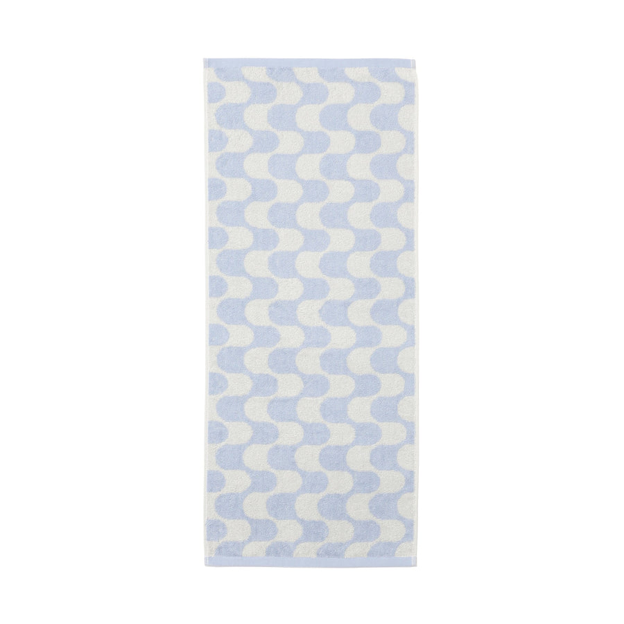 ヴァレ セットフェイスタオル ウェーブ ブルー【2024夏モデル】