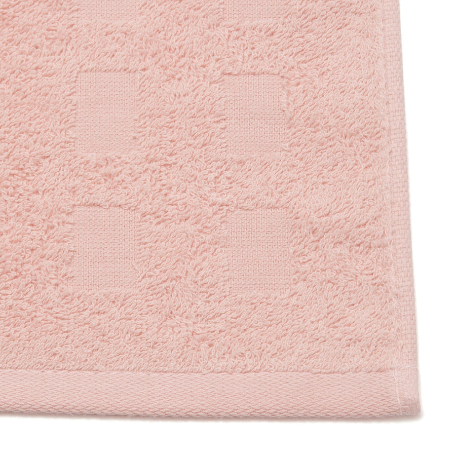 Vale Set Bath Towel Palm Tree Pink