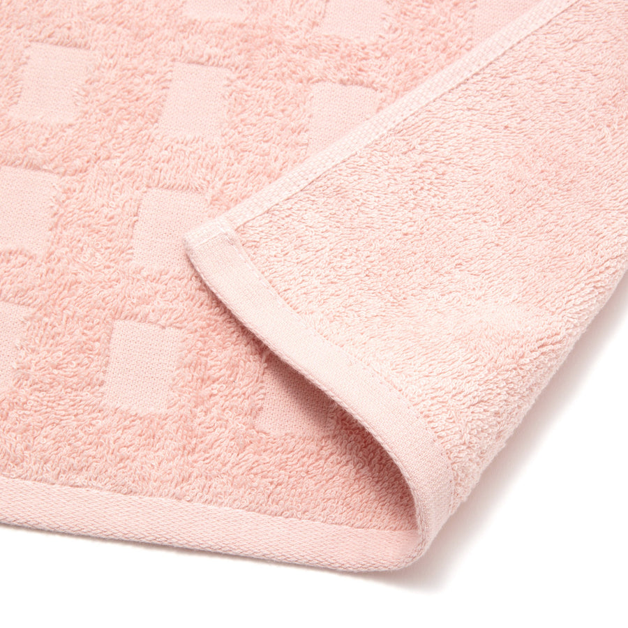 Vale Set Bath Towel Palm Tree Pink