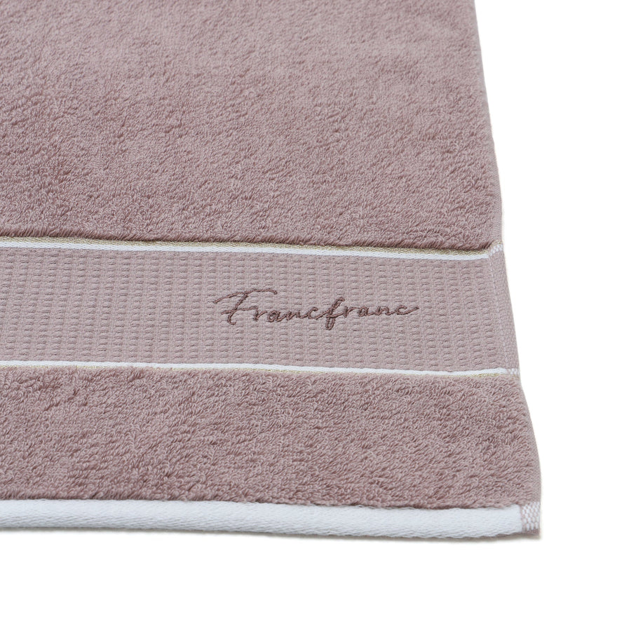 Antibacterial and deodorizing basic logo bath towel, brown