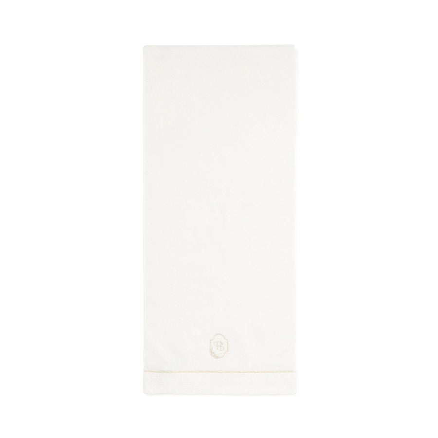 Antibacterial and Deodorizing Embroidered Face Towel, White