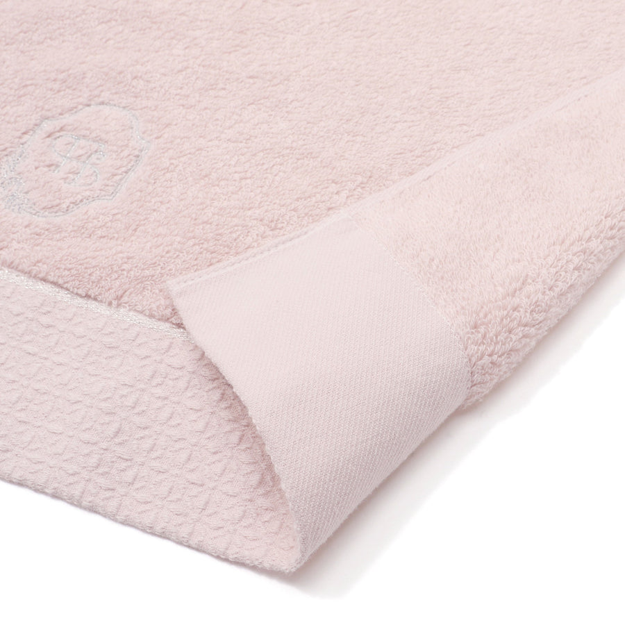 Antibacterial and deodorizing embroidered bath towel, pink