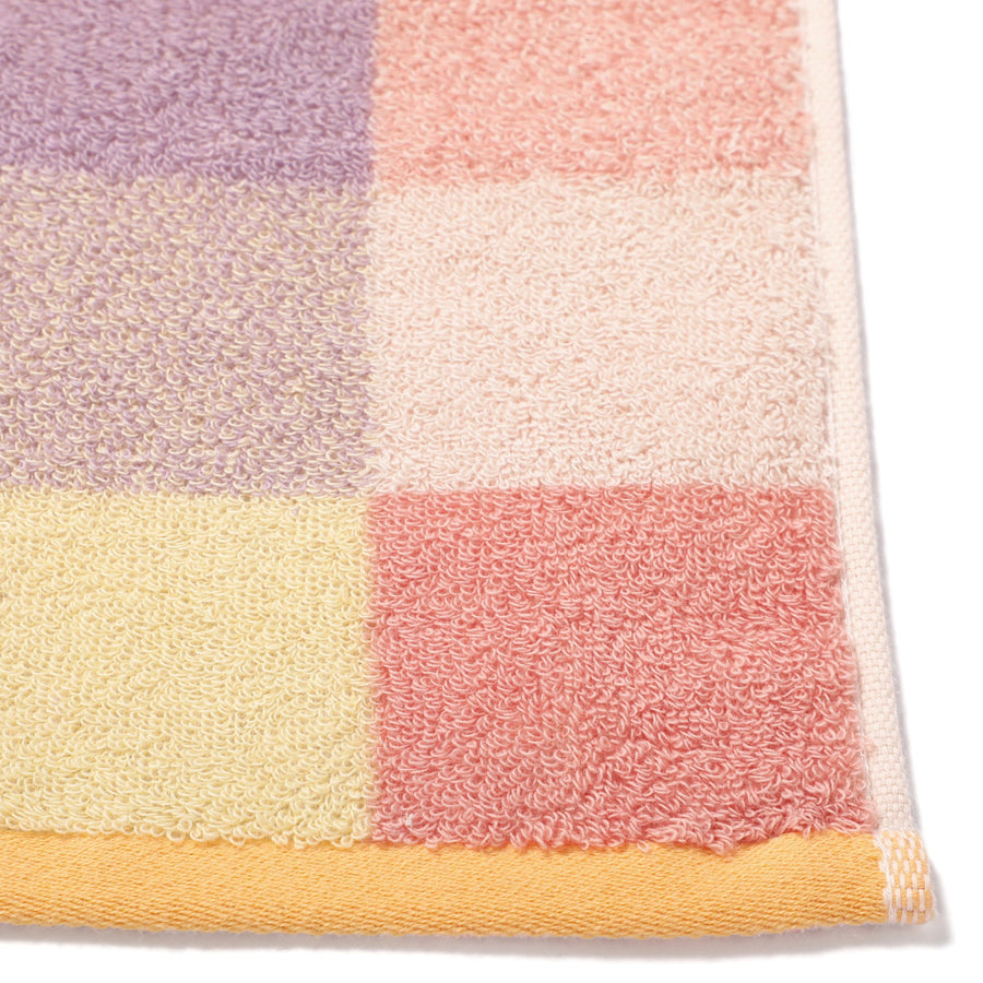 抗菌防臭ミックスチェック バスタオル イエロー