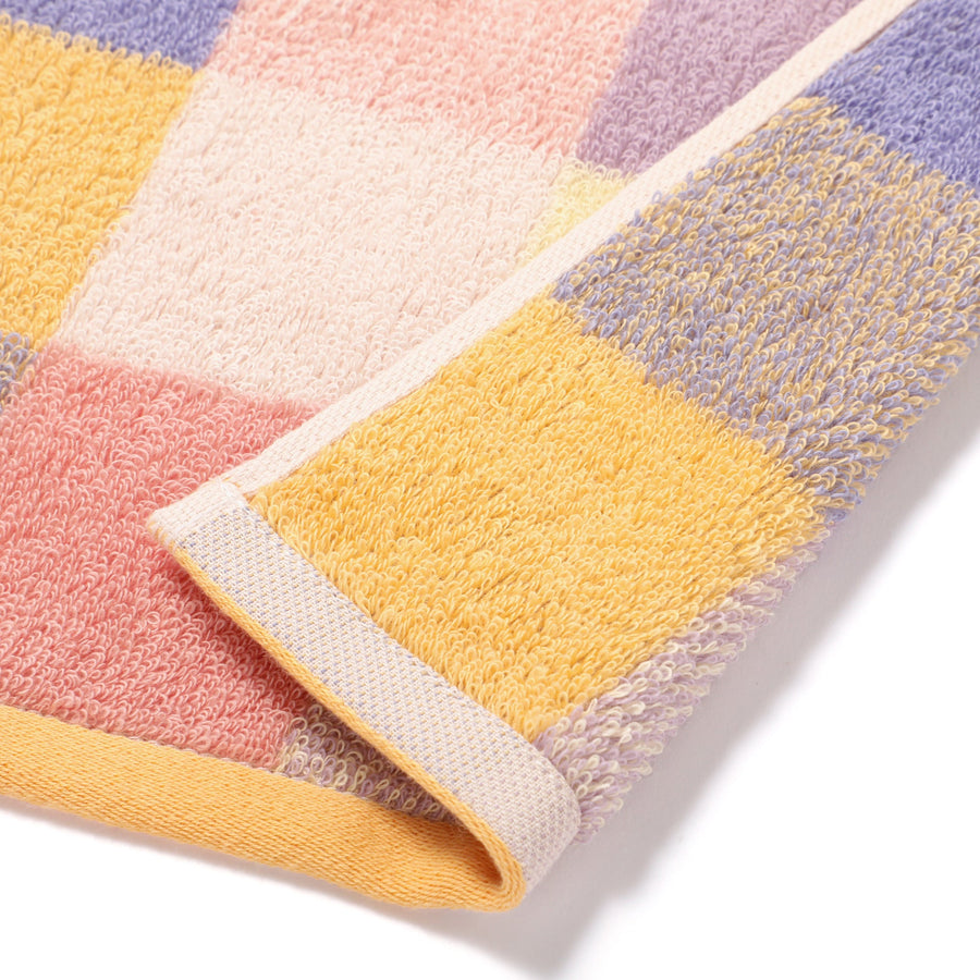 抗菌防臭ミックスチェック バスタオル イエロー