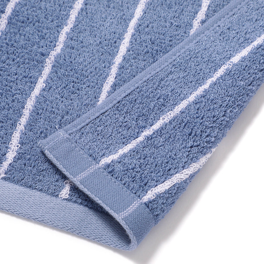 抗菌防臭コットン＆バンブーレーヨンセットタオル フェイス ブルー