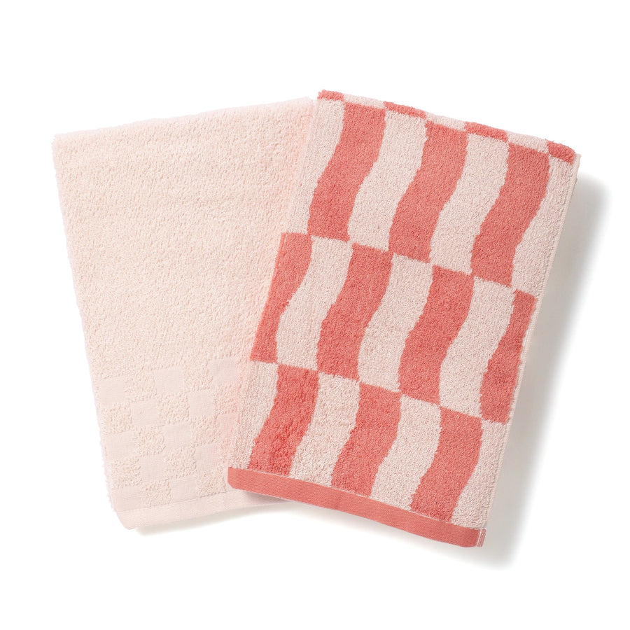 抗菌防臭コットン＆バンブーレーヨンセットタオル バス レッド