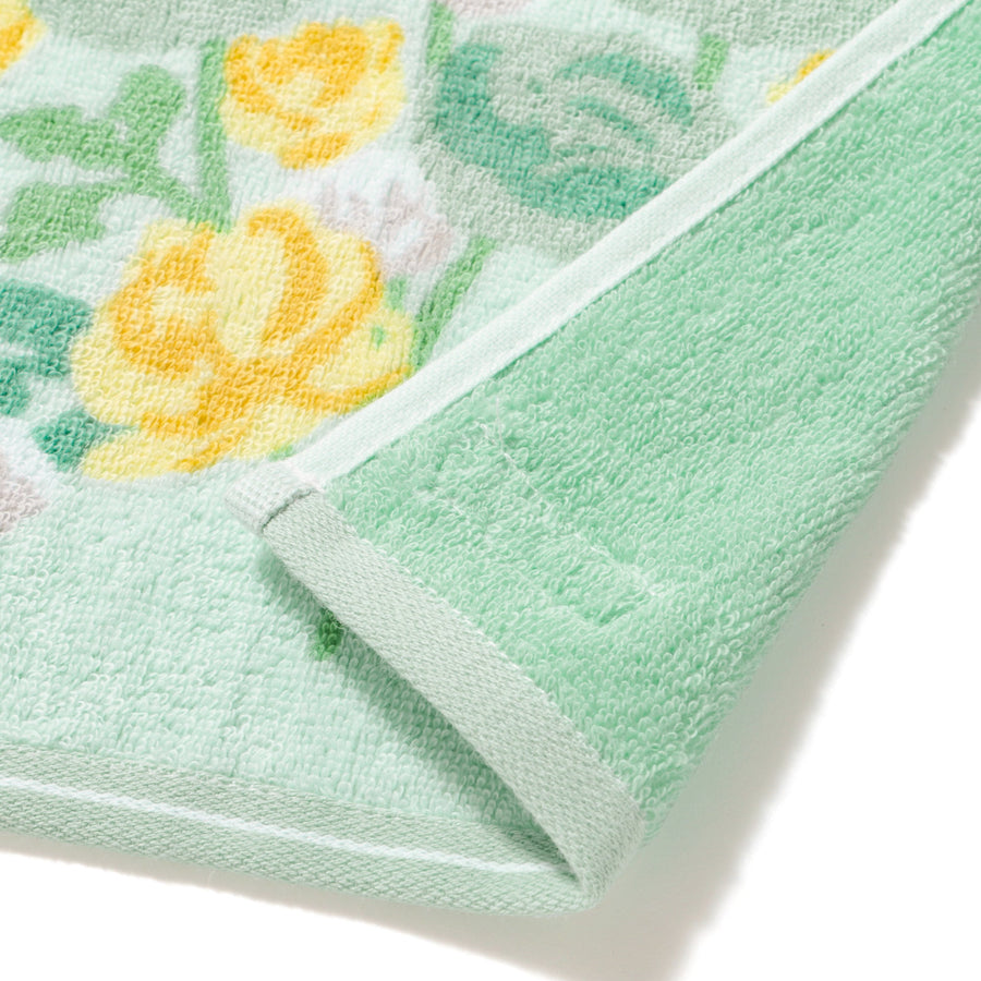 バロット抗菌防臭ハンカチ フラワー グリーン