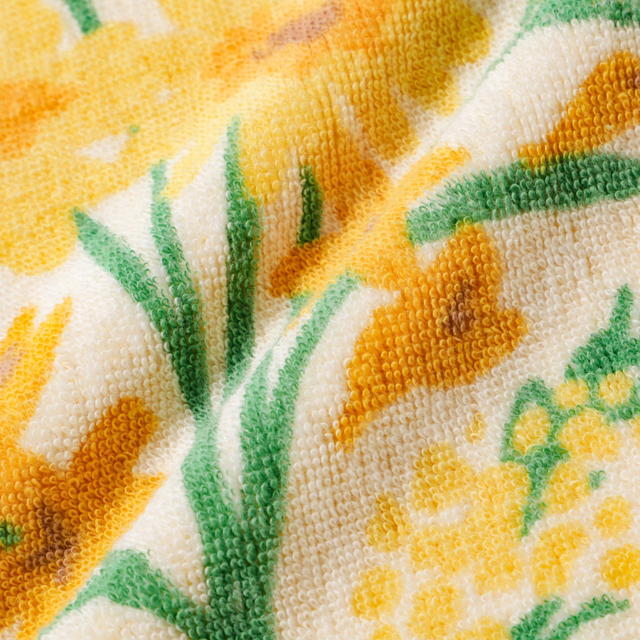 バロット抗菌防臭ハンカチ フラワー イエロー