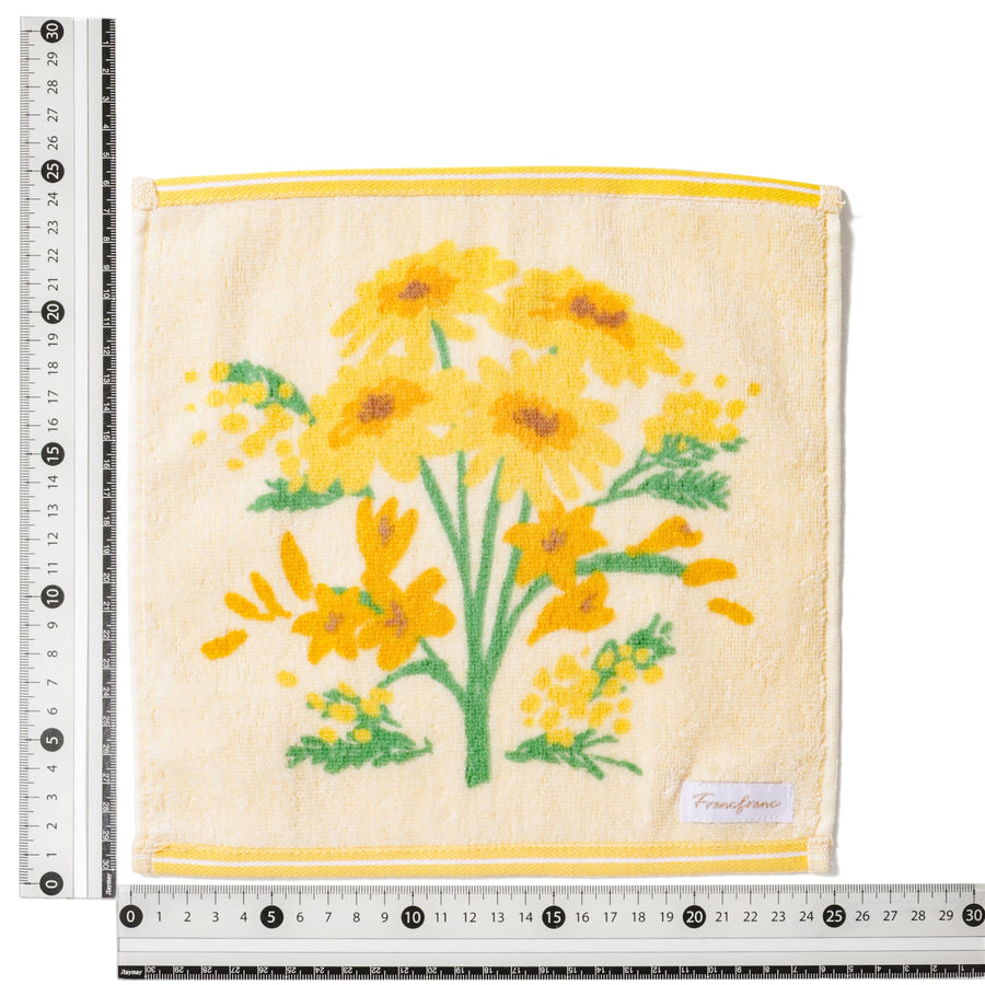 バロット抗菌防臭ハンカチ フラワー イエロー