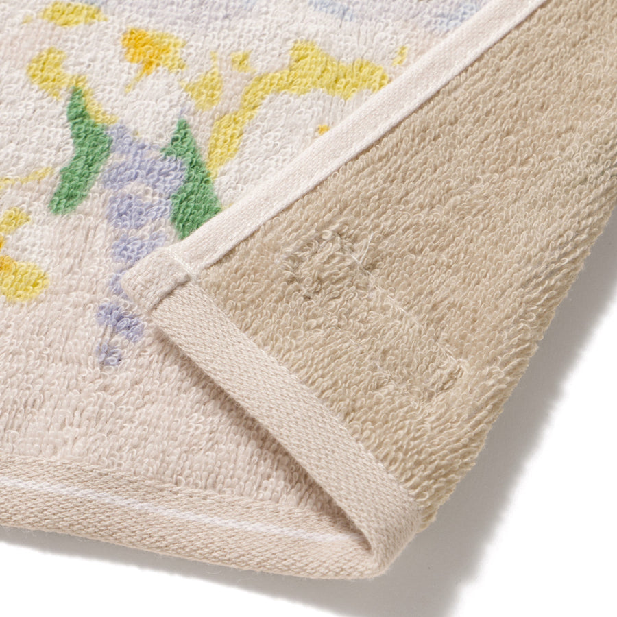 バロット抗菌防臭ハンカチ フラワー ホワイト