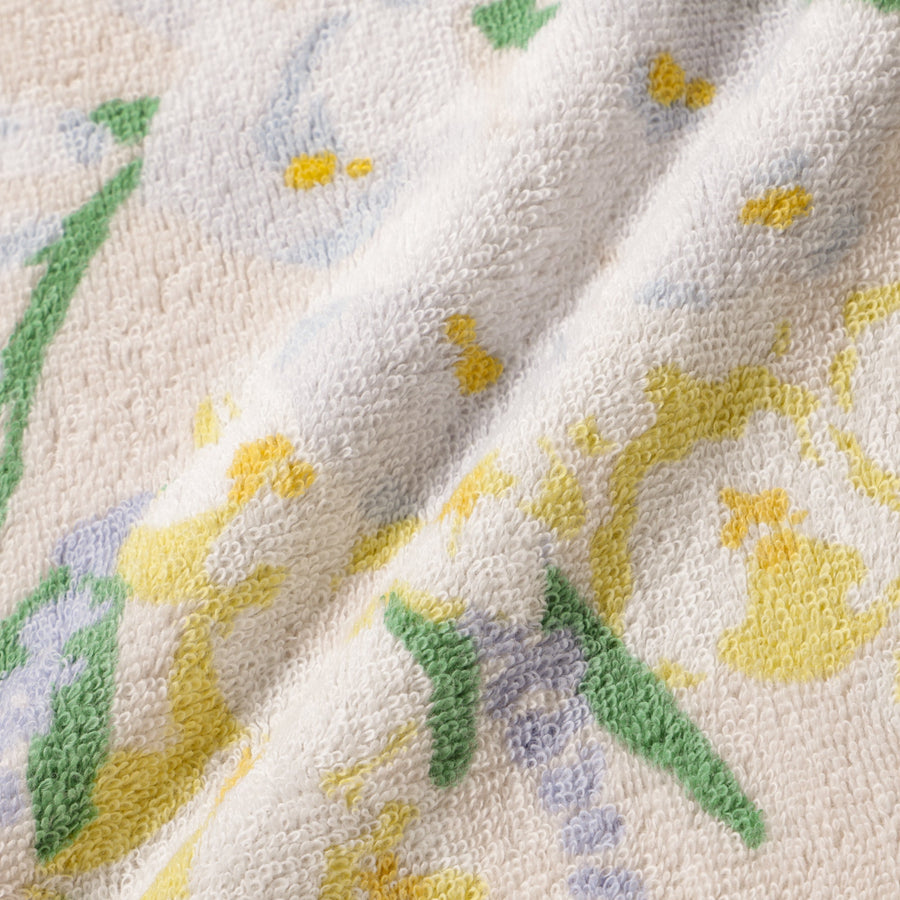 バロット抗菌防臭ハンカチ フラワー ホワイト