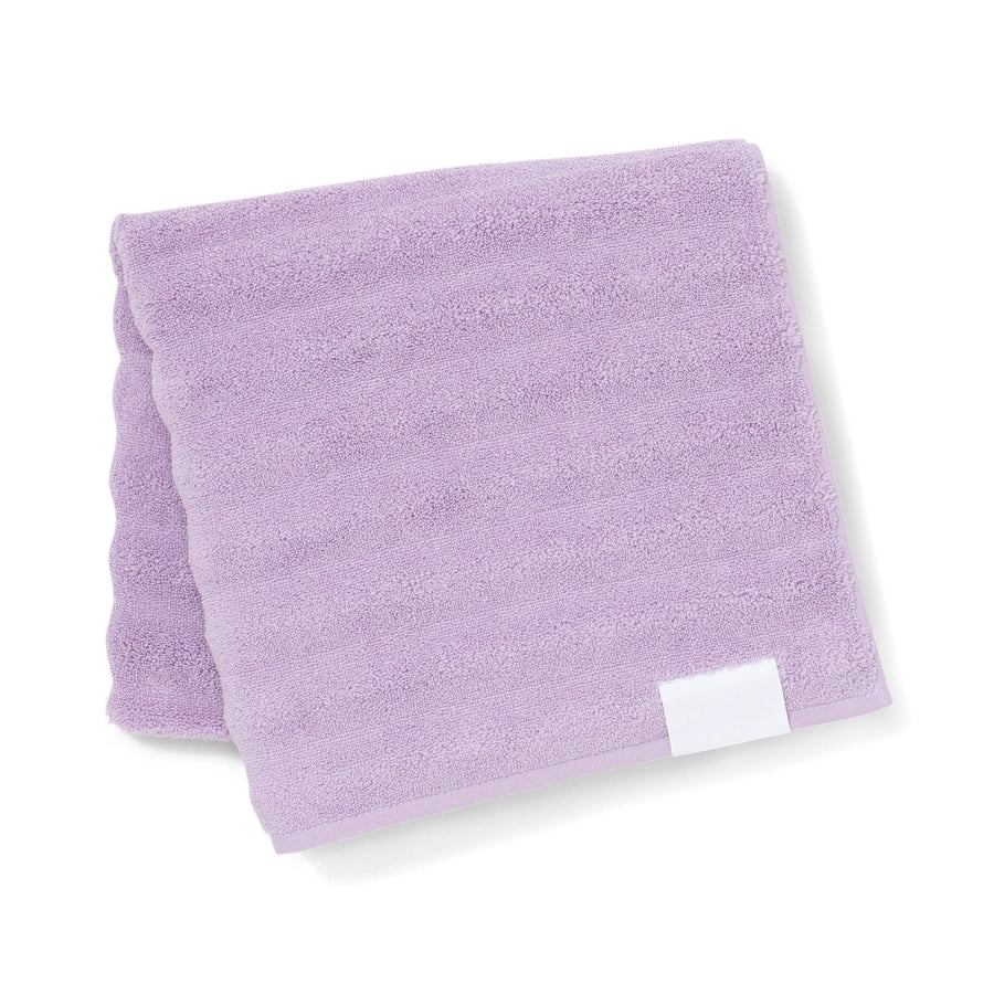 抗菌防臭 フラッフィーウェーブ バスタオル パープル