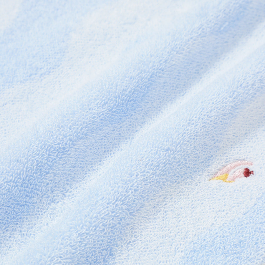 バロット抗菌防臭ハンカチ スウィミング ライトブルー