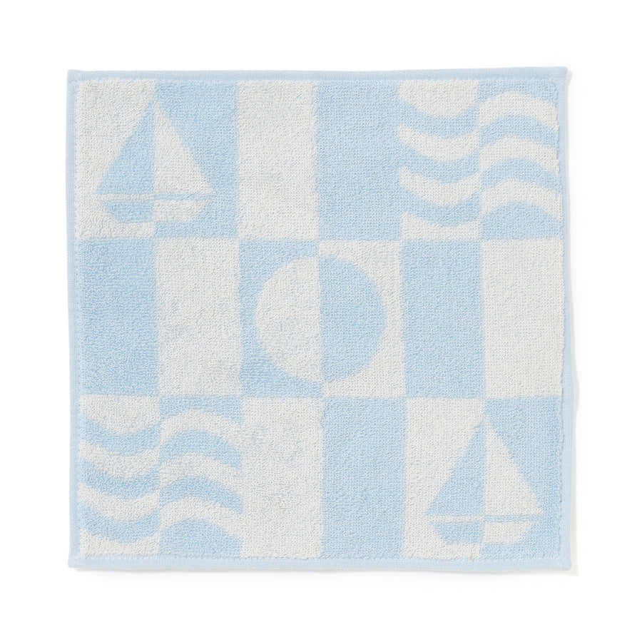 バロット抗菌防臭ハンカチ ヨット ライトブルー