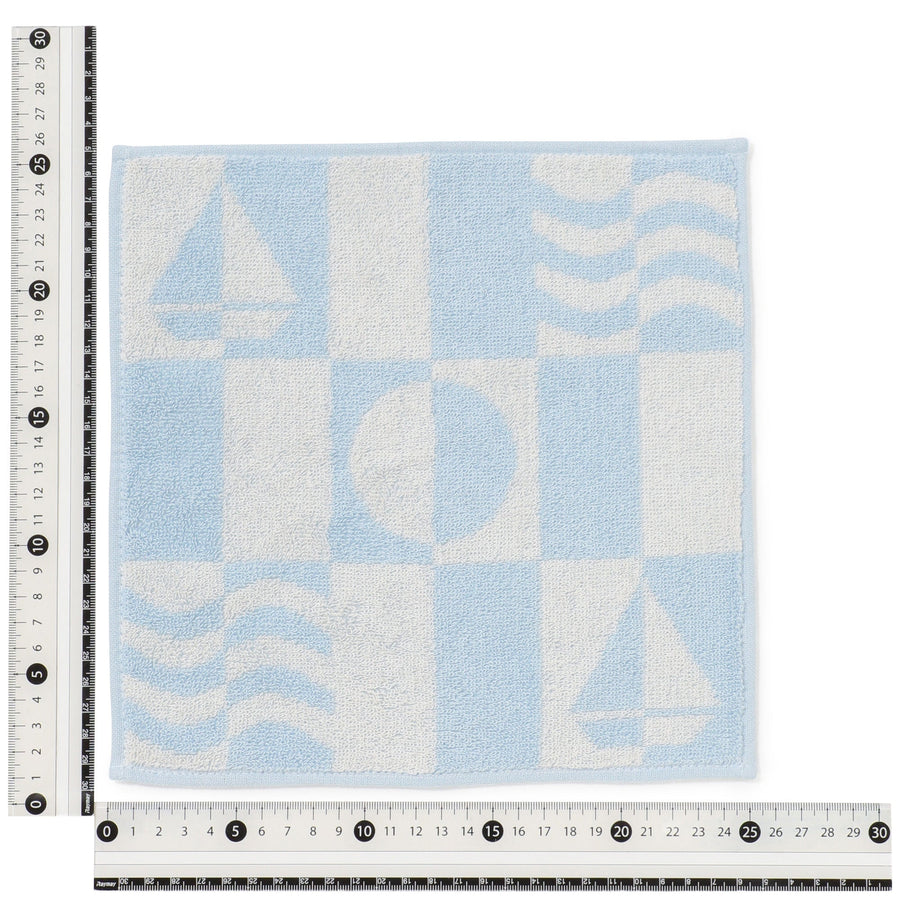 バロット抗菌防臭ハンカチ ヨット ライトブルー