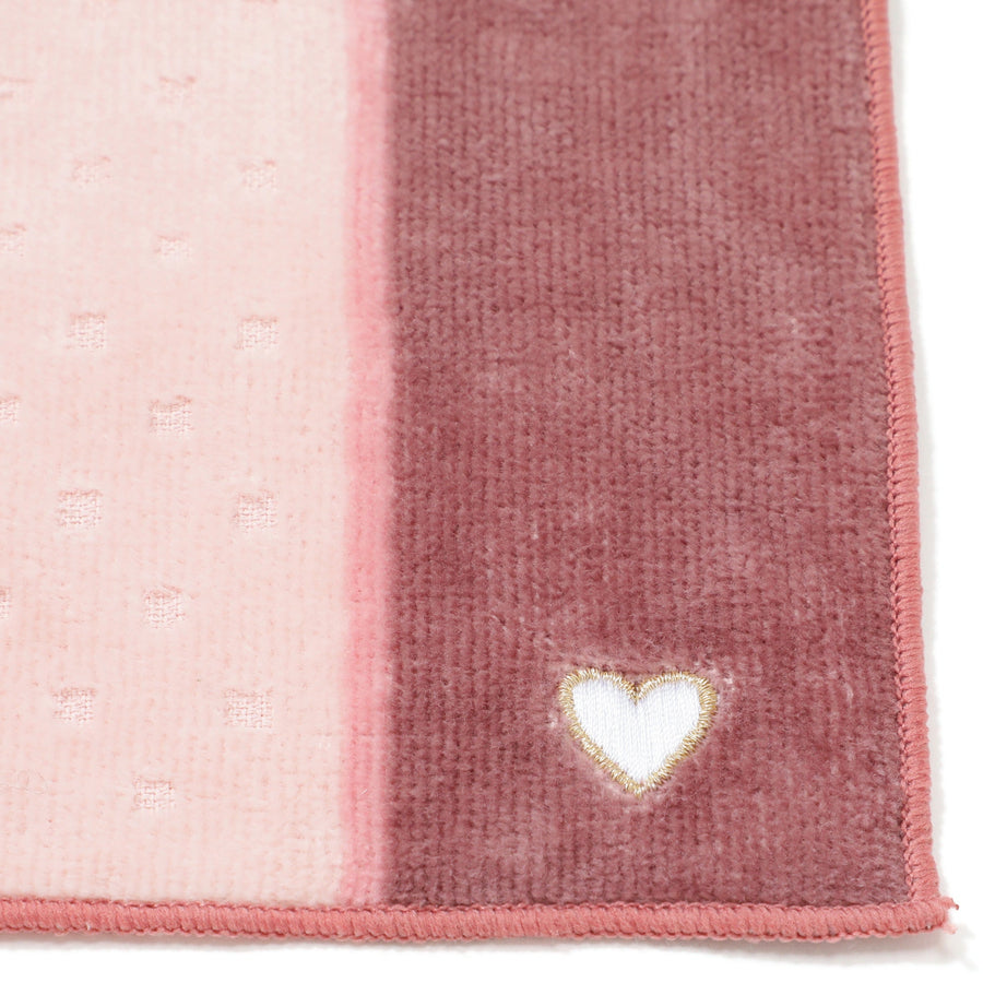 バロット抗菌防臭ハンカチ ハート ピンク