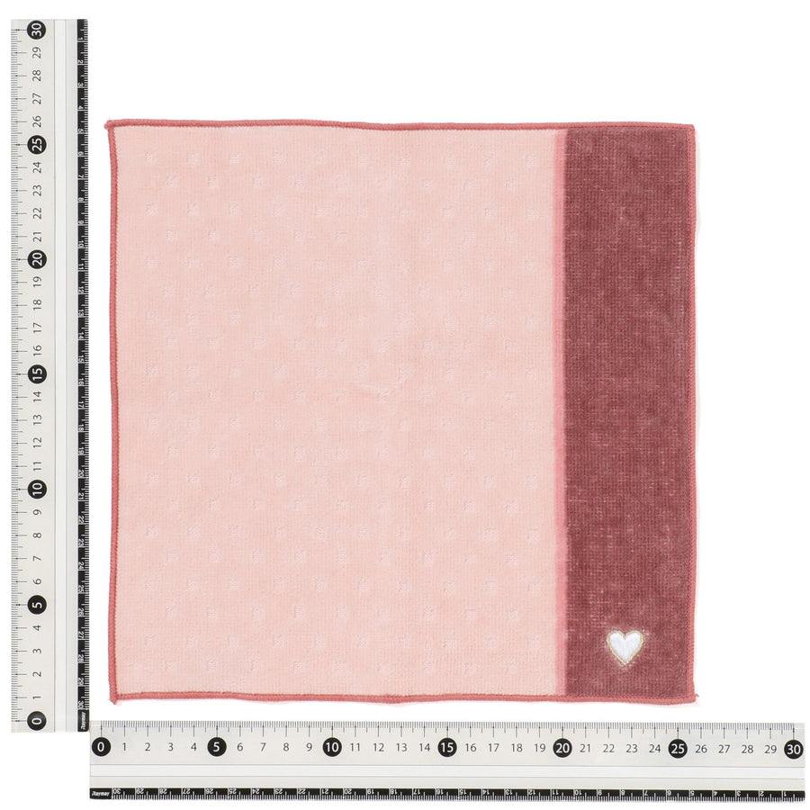 バロット抗菌防臭ハンカチ ハート ピンク