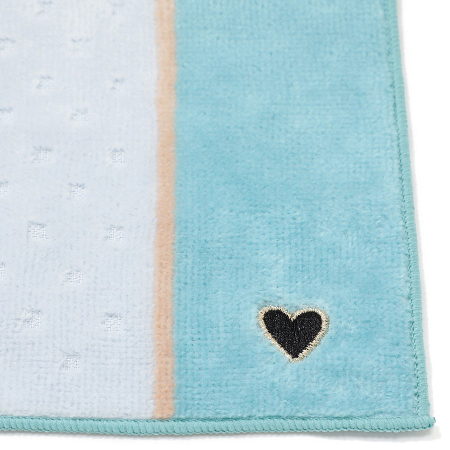 バロット抗菌防臭ハンカチ ハート グリーン