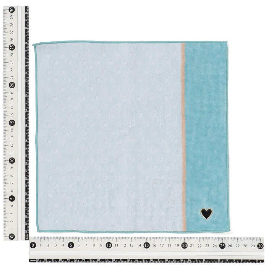 バロット抗菌防臭ハンカチ ハート グリーン