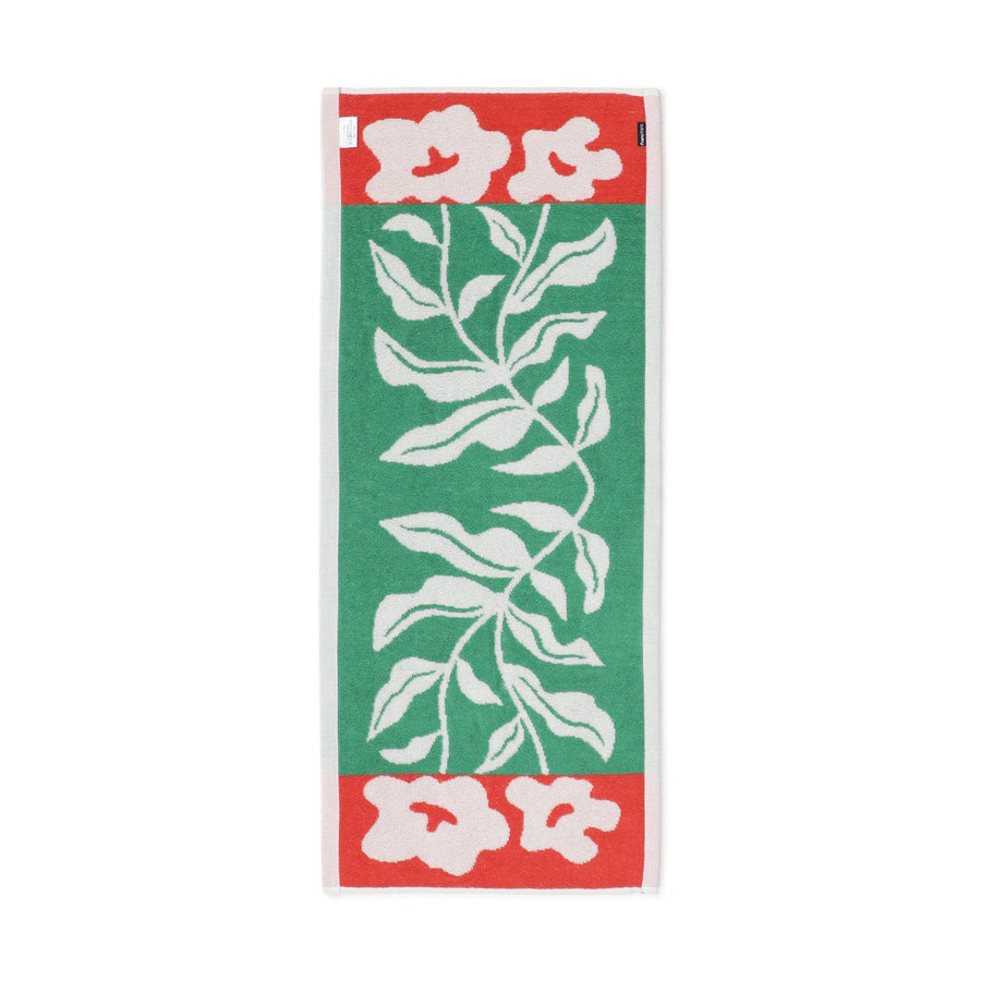 抗菌防臭 アート フェイスタオル フラワー