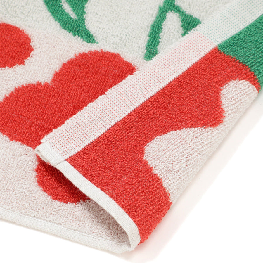 抗菌防臭 アート フェイスタオル フラワー