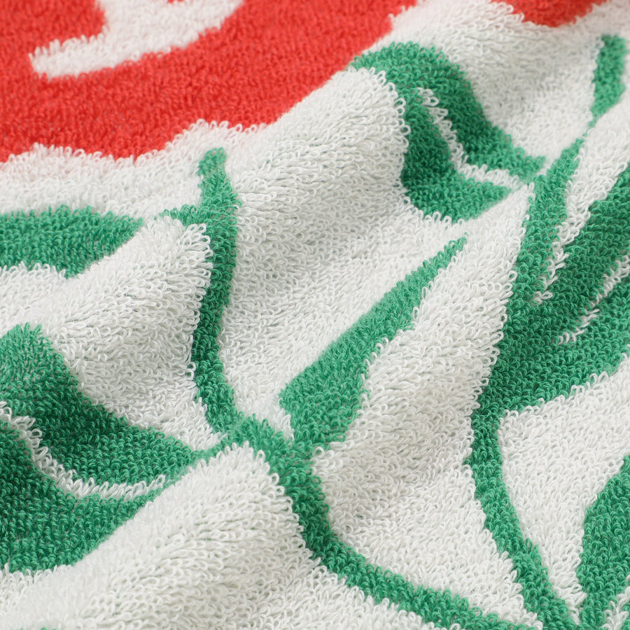 抗菌防臭 アート フェイスタオル フラワー