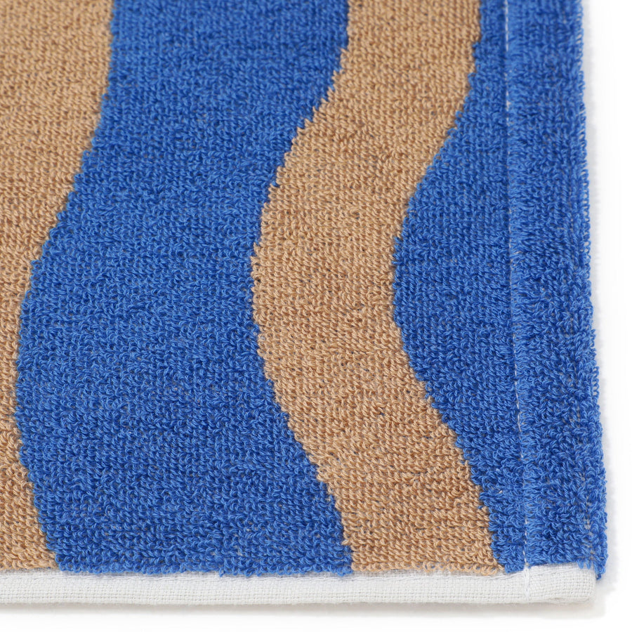 抗菌防臭 アート フェイスタオル ウェーブ