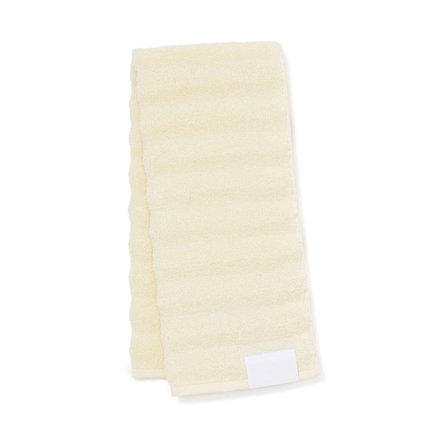 抗菌防臭 フラッフィーウェーブ フェイスタオル アイボリー