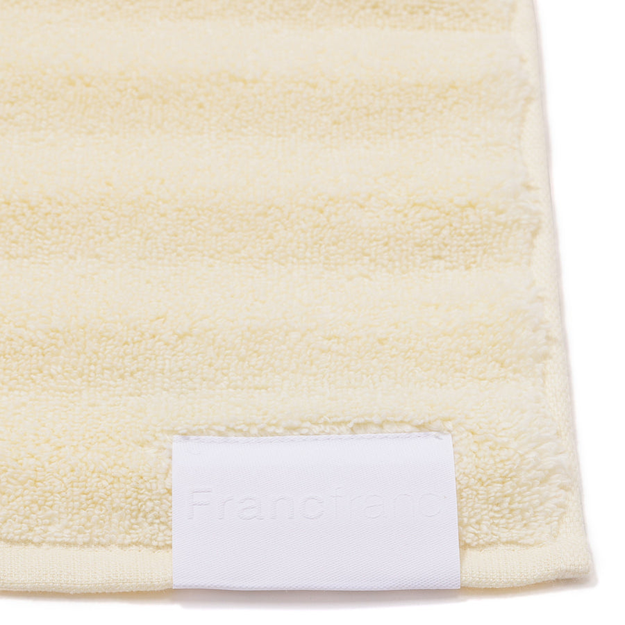 抗菌防臭 フラッフィーウェーブ フェイスタオル アイボリー