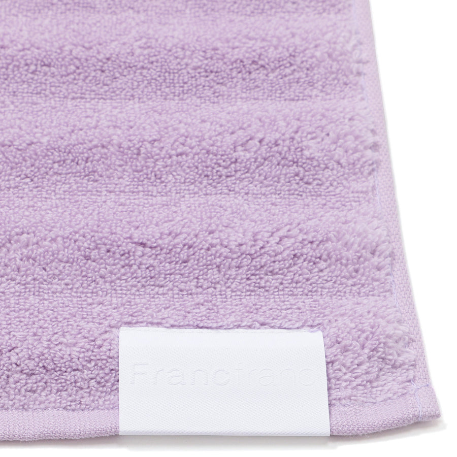 抗菌防臭 フラッフィーウェーブ フェイスタオル パープル