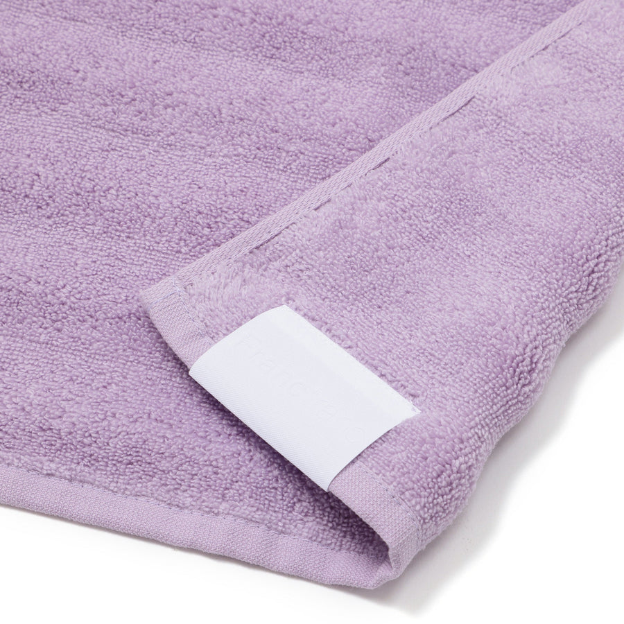 抗菌防臭 フラッフィーウェーブ フェイスタオル パープル
