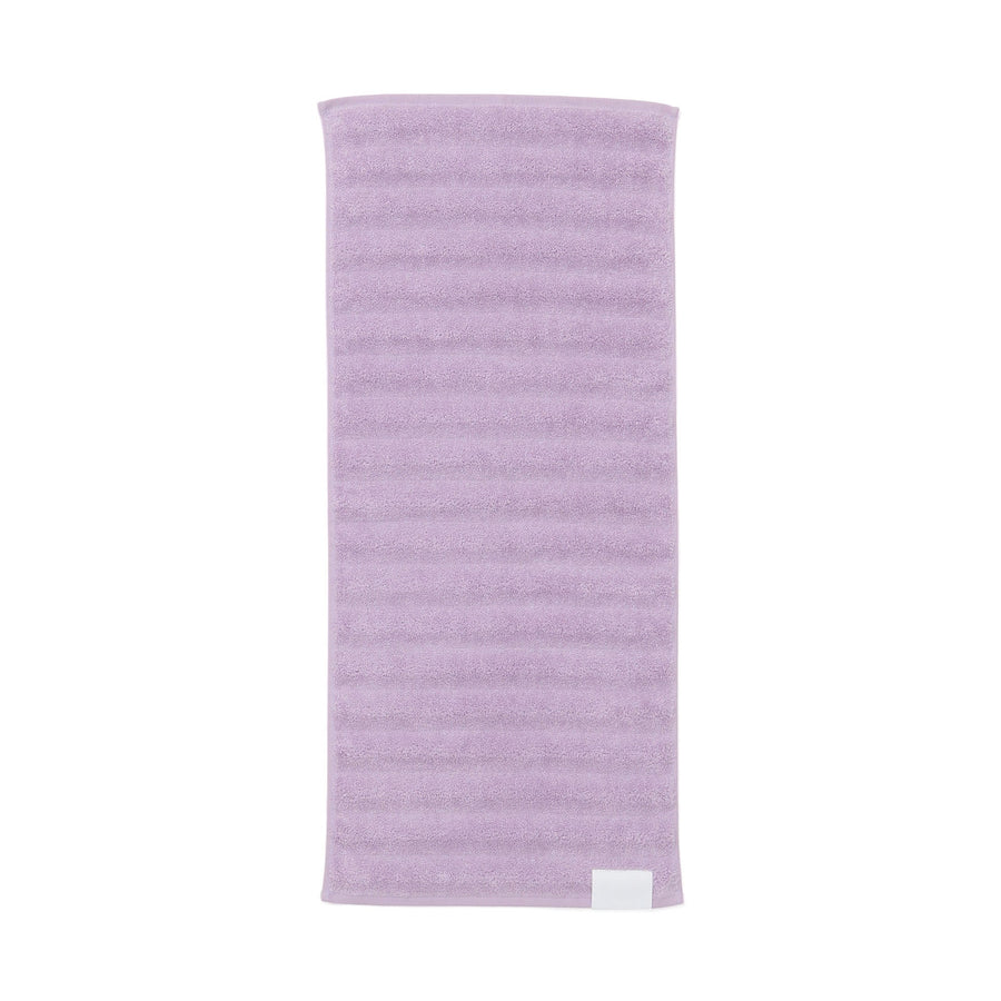 抗菌防臭 フラッフィーウェーブ フェイスタオル パープル