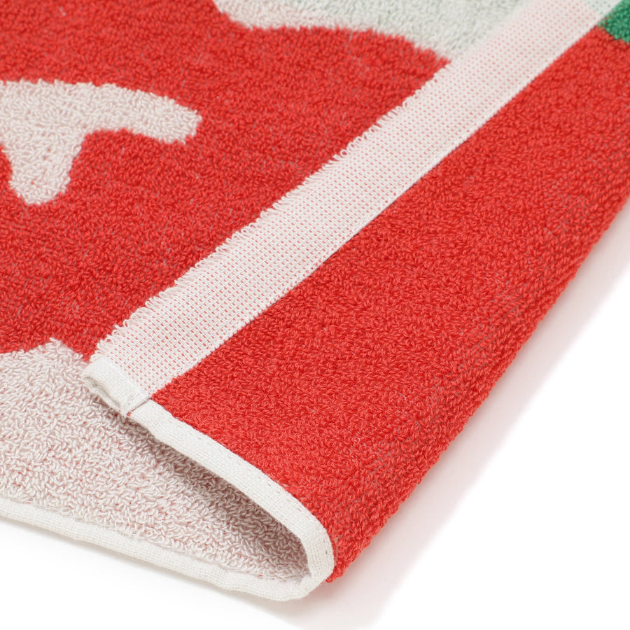 抗菌防臭 アート バスタオル フラワー