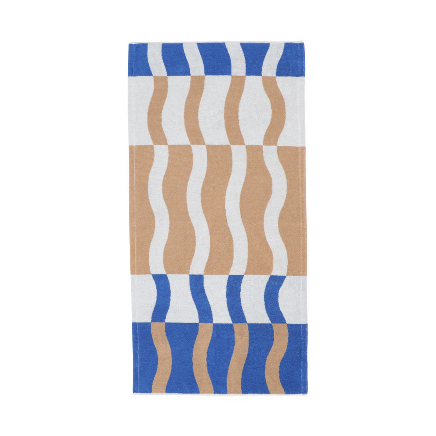 抗菌防臭 アート バスタオル ウェーブ