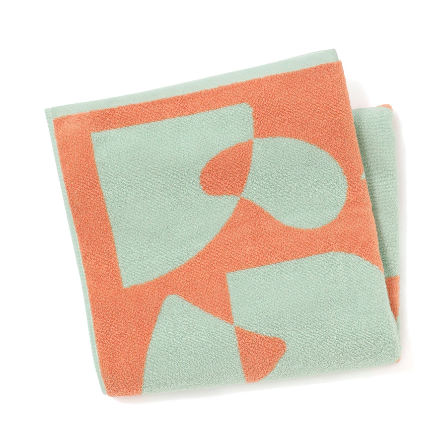 抗菌防臭 アート バスタオル ジオメトリック