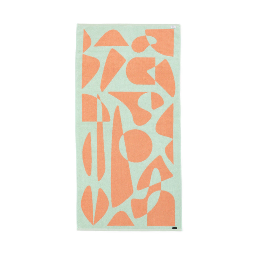 抗菌防臭 アート バスタオル ジオメトリック