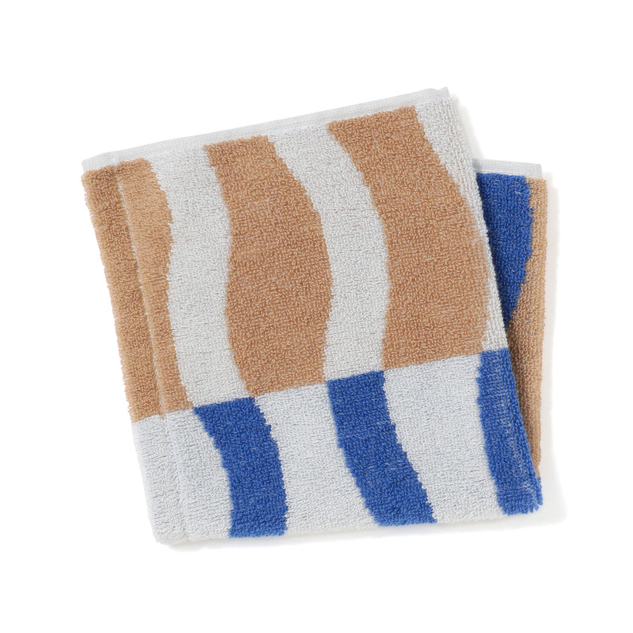 抗菌防臭 アート ウォッシュタオル ウェーブ